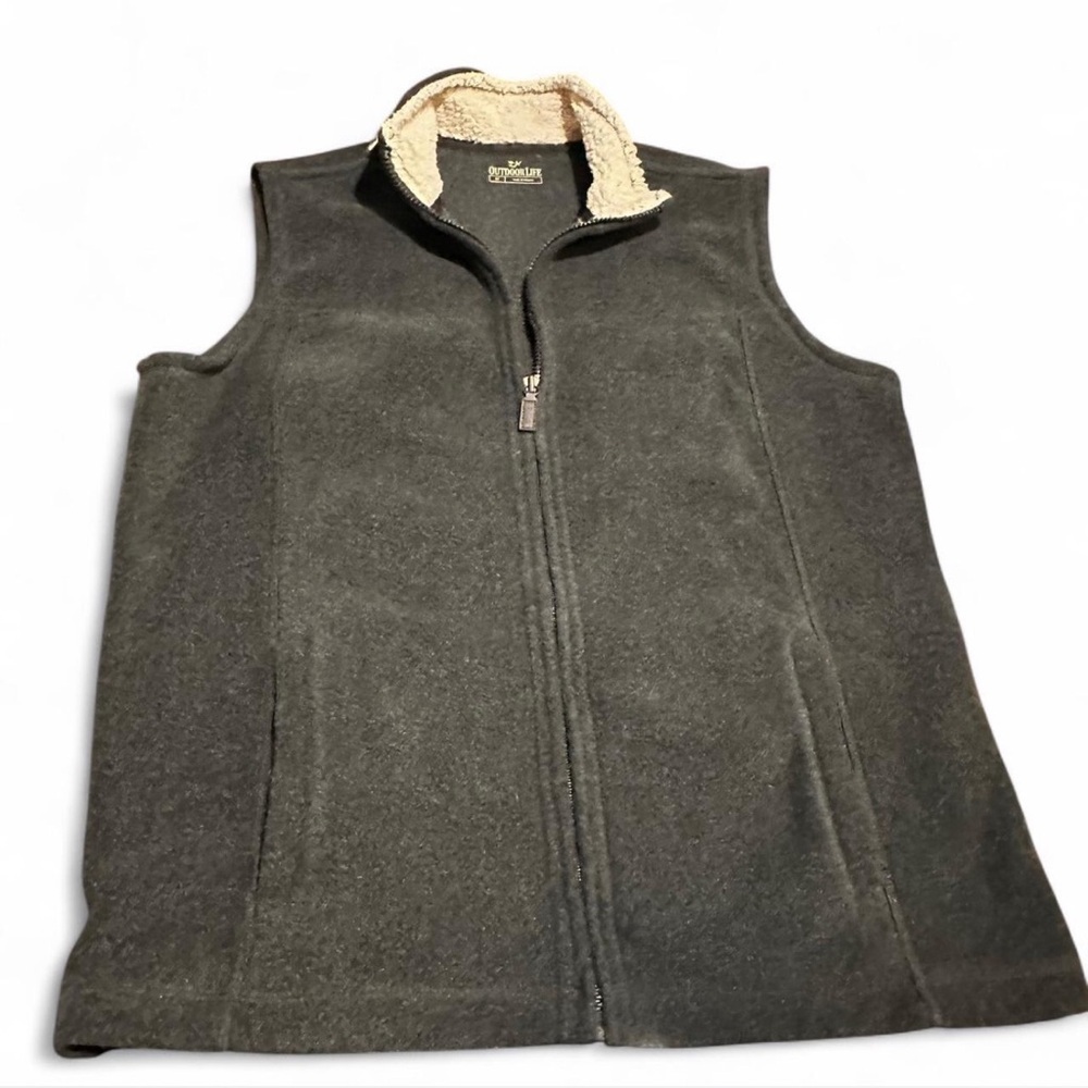 Outdoor Life Gray Fleece Vest